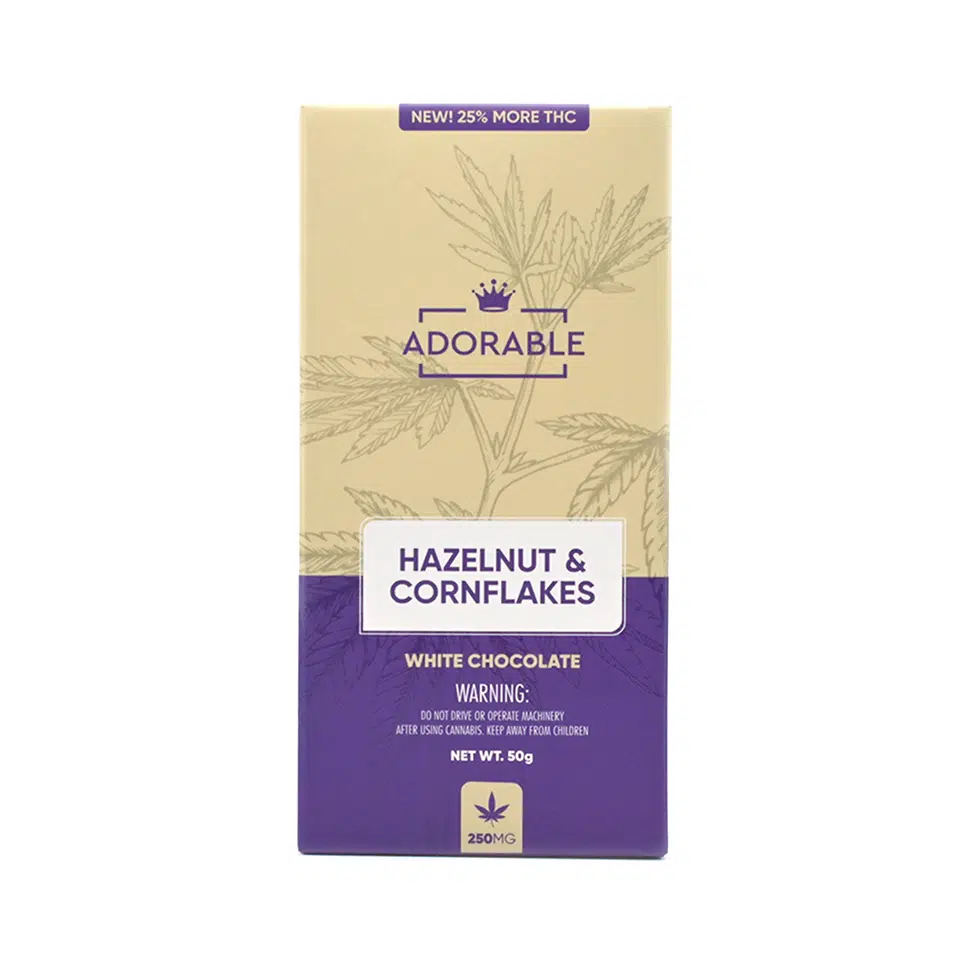 250mg THC infused White Chocolate - Adorable