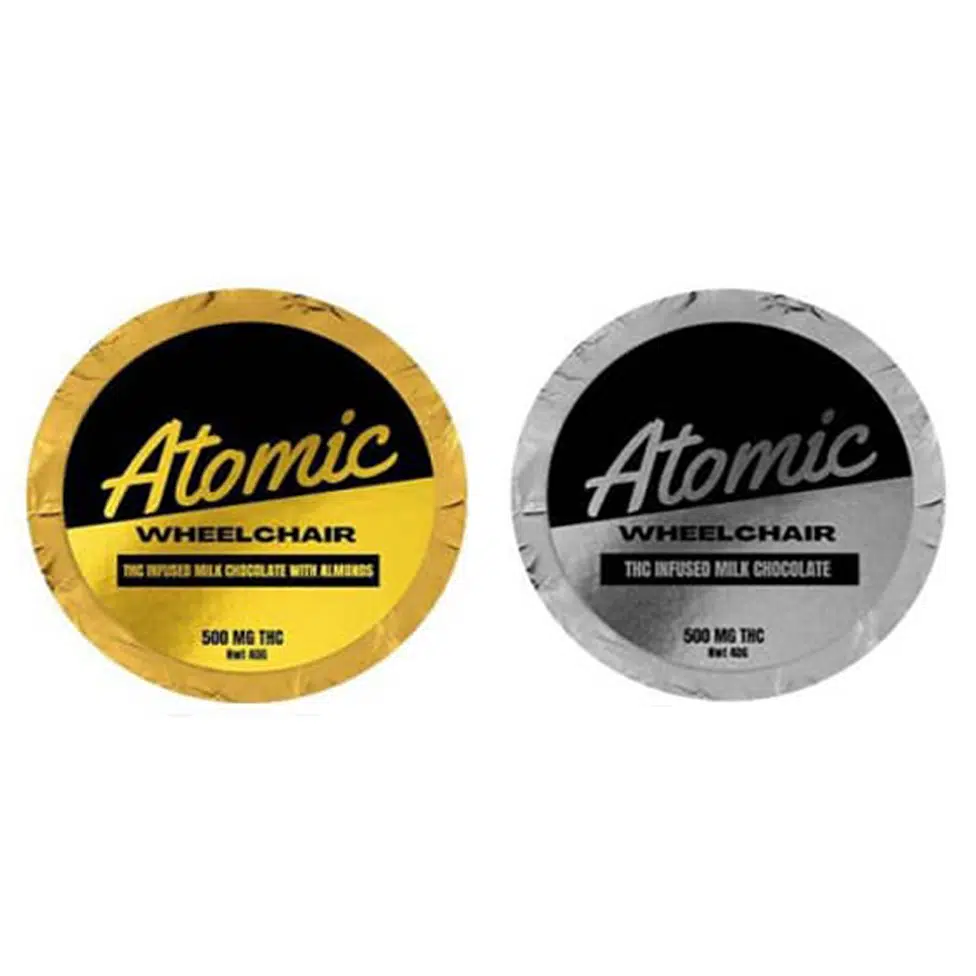 500mg Milk Chocolate Puck - Atomic Wheelchair