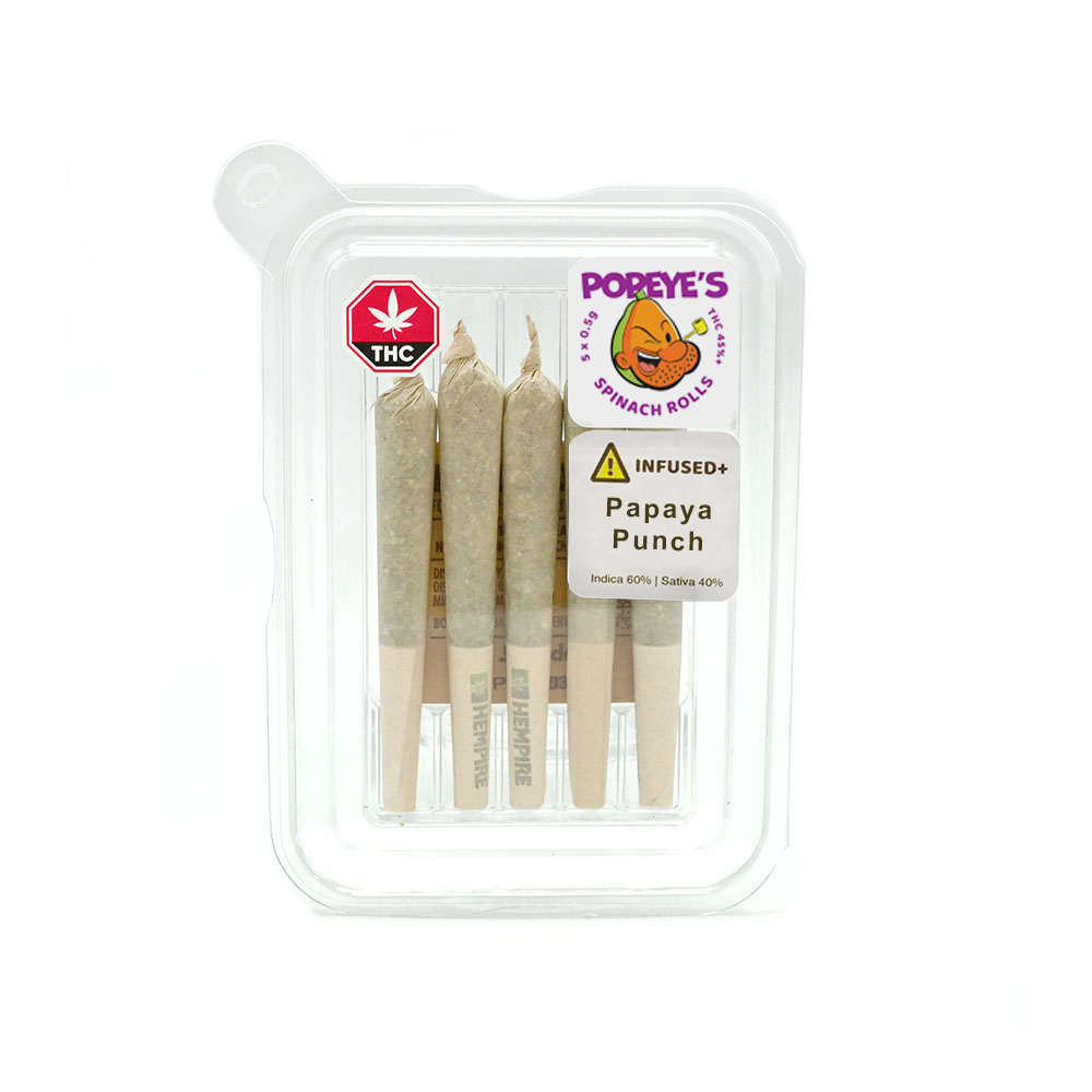 Popeyes Infused Spinach Rolls - Papaya Punch