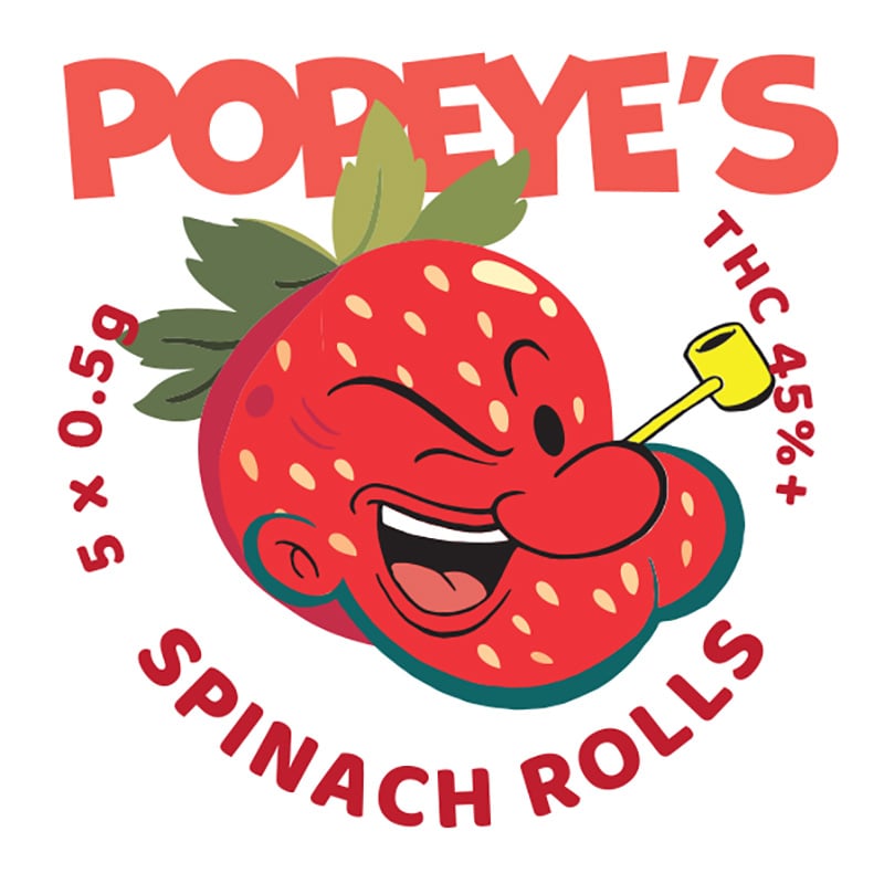 Popeyes Infused Spinach Rolls - Strawberry Goo - Image 2