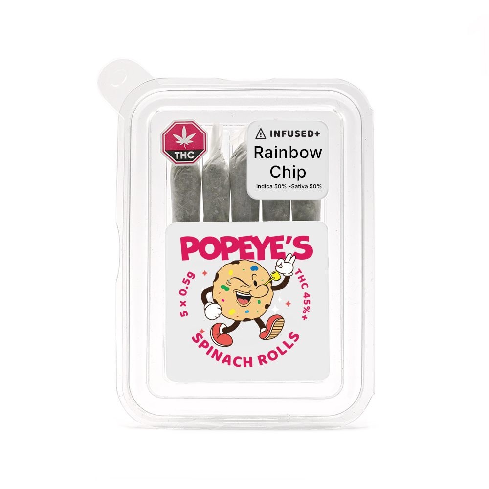 Popeyes Infused Spinach Rolls - Rainbow Chip