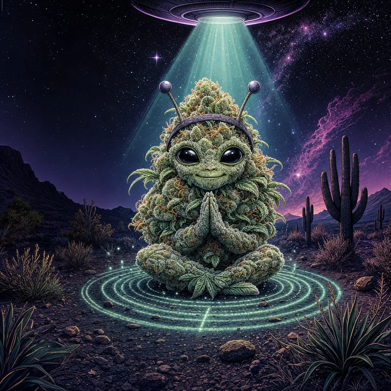 Alien OG strain art