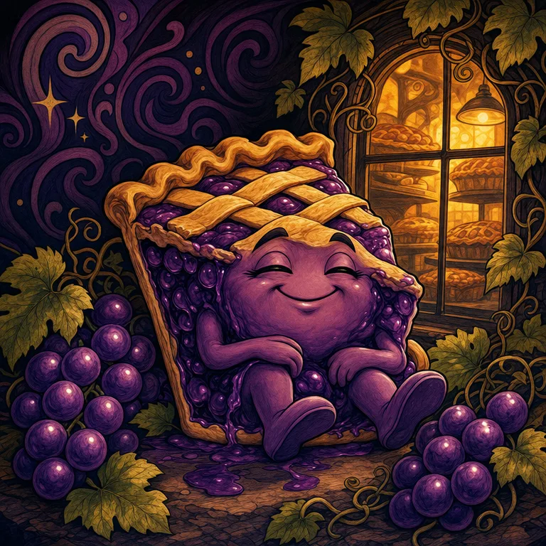 Grape Pie strain art
