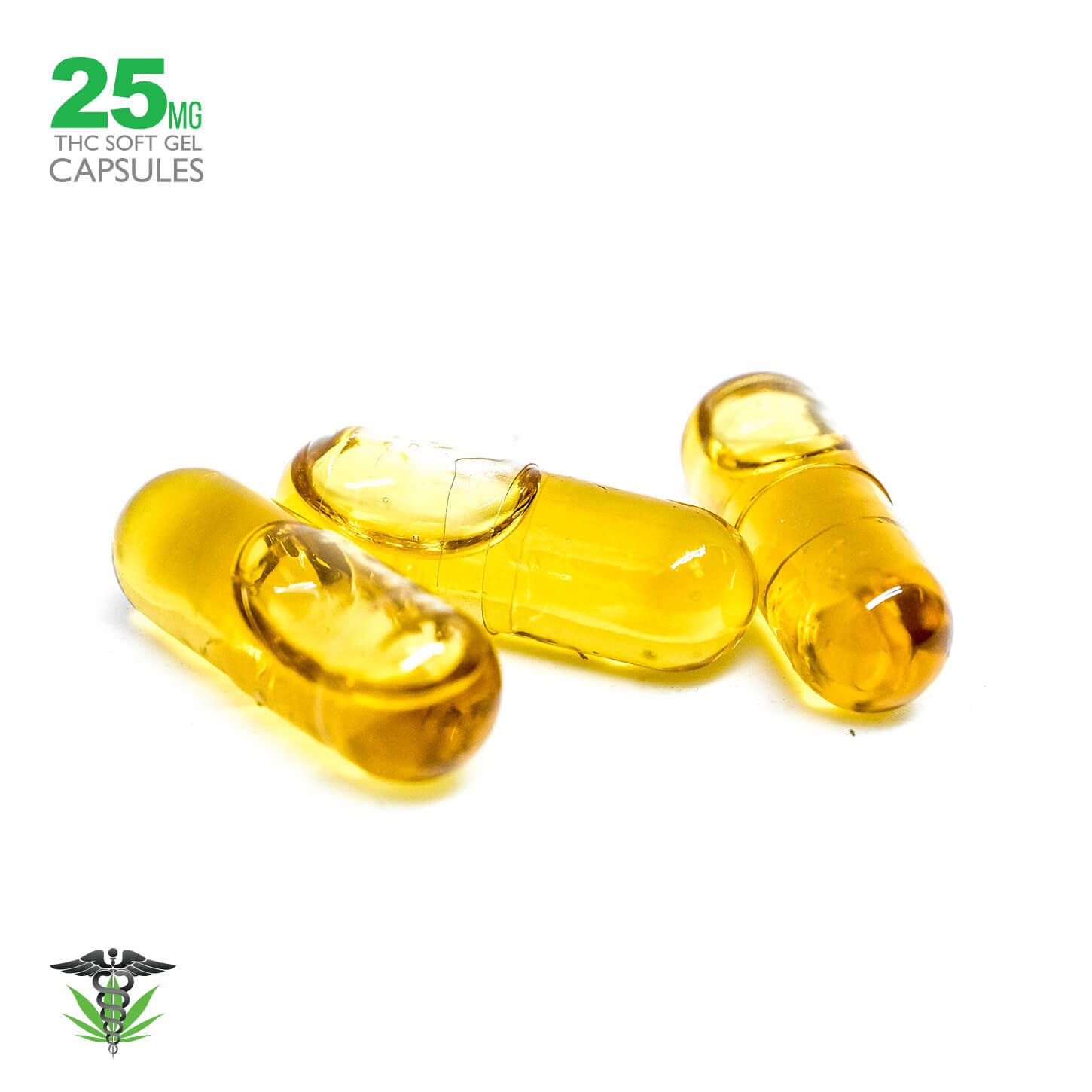 25mg THC Hemp Seed Oil Capsules (CO2) Image