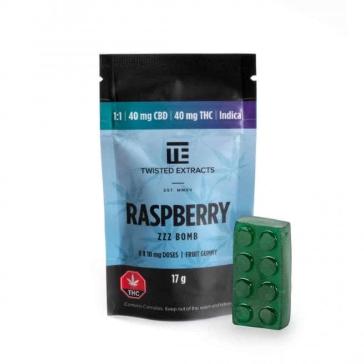Raspberry Indica 1:1 Jelly Bombs &#8211; Twisted Extracts