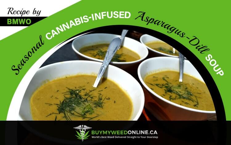 Seasonal Cannabis-Infused Asparagus-Dill Soup