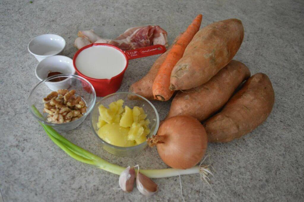 Spiced Sweet Potato and Bacon Soup Recipe