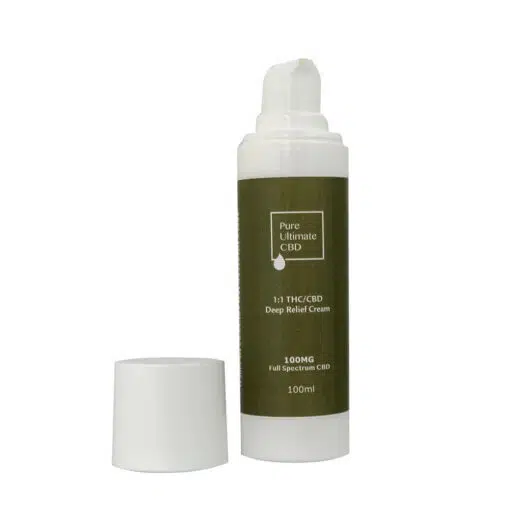 1:1 THC/CBD Deep Relief Cream 100mg - PURE ULTIMATE CBD - Image 3