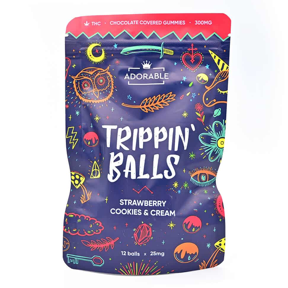 300mg THC infused Trippin Balls - Adorable Image
