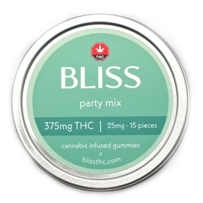 BLISS Edibles 375mg THC Party Mix