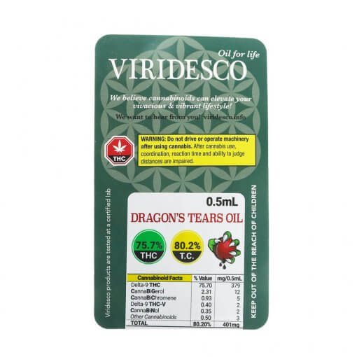 Viridesco &#8211; High-Test Dragon Tears Vape Carts