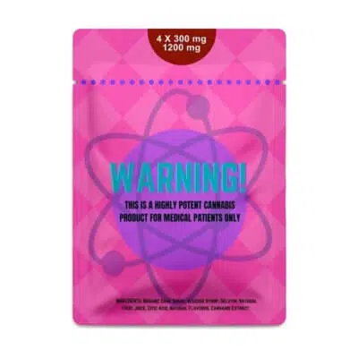 1200mg Gummy Atomic Wheelchair Mini - CBD Edibles Instruction