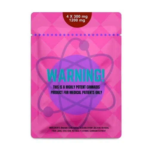 1200mg Gummy Atomic Wheelchair Mini - CBD Edibles Instruction