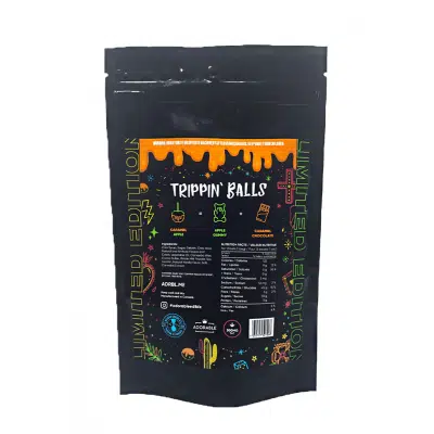 Caramel Apple THC Infused Trippin' Balls - Back View