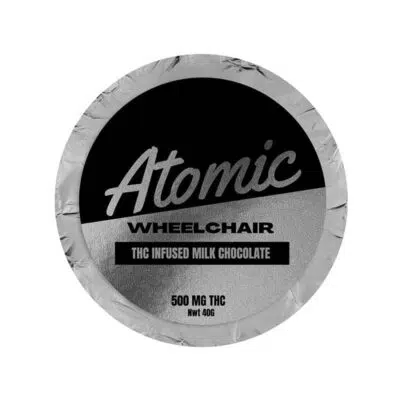 500mg Milk Chocolate Puck - Atomic Wheelchair - Milk Chocolate