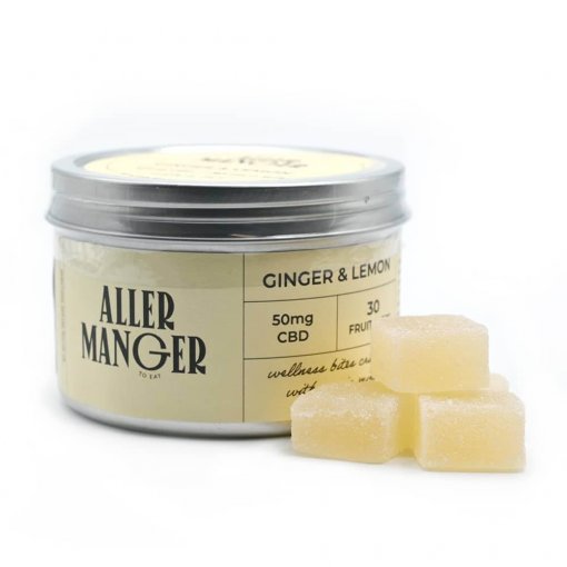Aller Manger &#8211; Ginger and Lemon 50mg CBD Fruit Bites