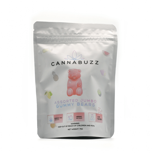 1000mg &#8211; Cannabuzz  Assorted Jumbo Gummy Bears