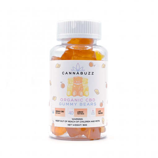 CANNABUZZ Organic CBD Gummy Bears