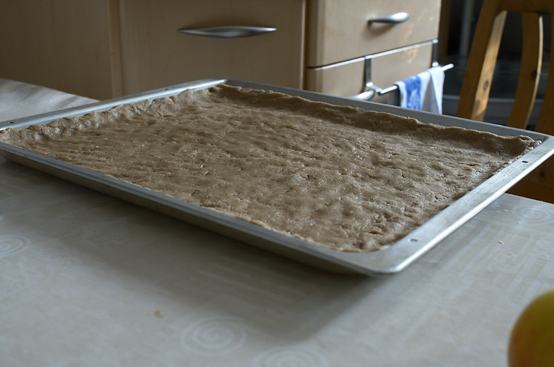 puff pastry on baking pan