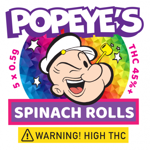 Popeyes Infused Spinach Rolls &#8211; Sour Diesel