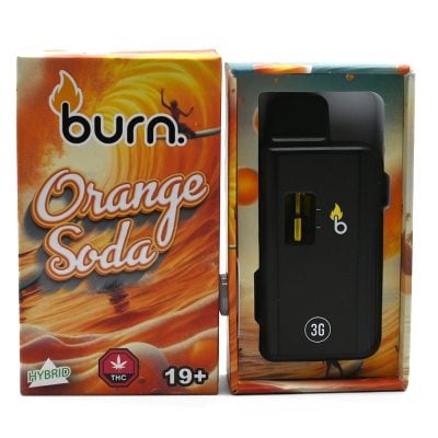 Burn - 3G THC - Hybrid Vapes - Orange Soda (Hybrid)