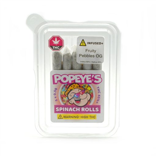 Popeyes Infused Spinach Rolls - Fruity Pebbles OG