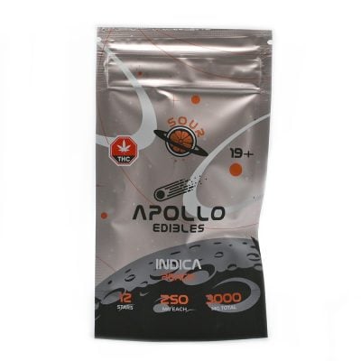 Apollo Edibles Sour - Indica Gummies - 3000mg