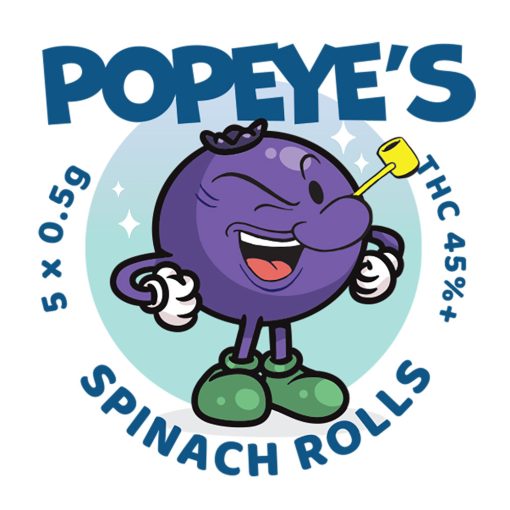 Popeyes Infused Spinach Rolls - Blueberry Diesel - Image 2