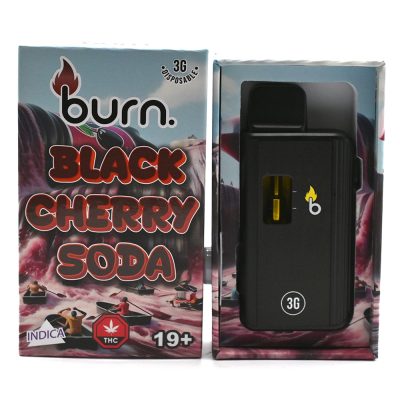 Burn - 3G THC - Indica Vapes - Black Cherry Soda (Indica)