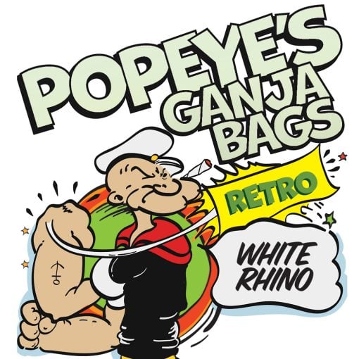 White Rhino - Popeyes Ganja Bags - Retro - Image 3