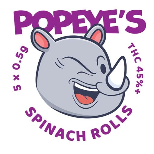 Popeyes Infused Spinach Rolls - White Rhino - Retro - Image 2