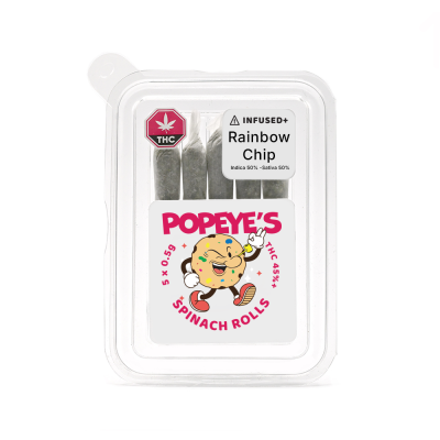Popeyes Infused Spinach Rolls - Rainbow Chip