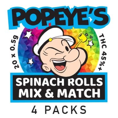 Popeyes Infused Spinach Rolls - Mix and Match - 4 Pack (20)