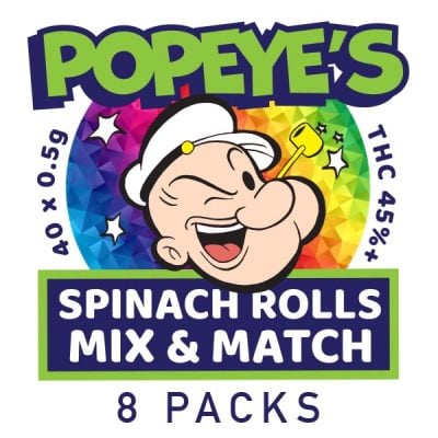 Popeyes Infused Spinach Rolls - Mix and Match - 8 Pack (40)