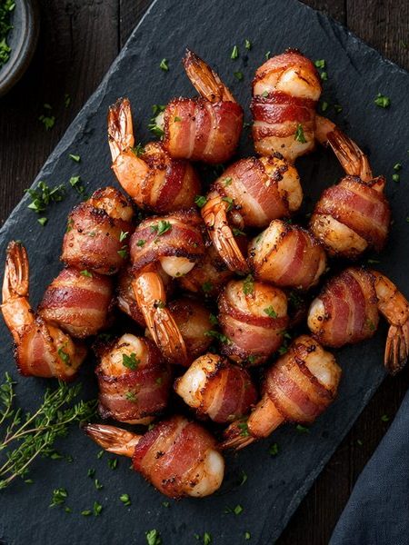 Bacon-Wrapped Shrimp - professional food photography | BMWO