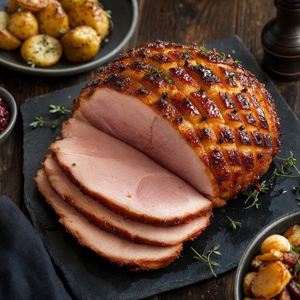 Baked -Glazed Ham - professional food photography | BMWO