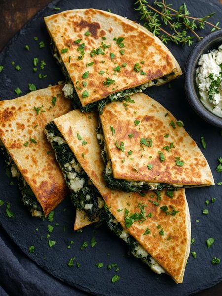 Spanakopita Quesadilla - professional food photography | BMWO