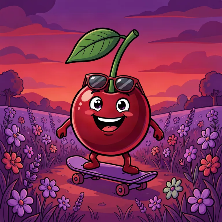 Cherry Runtz strain art