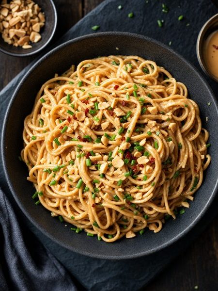 Cold Peanut Noodles - professional food photography | BMWO