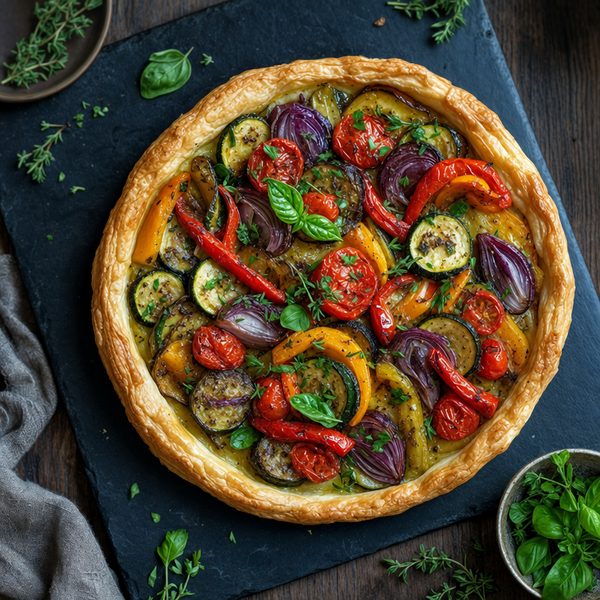 Flaky Vegetable Tart - professional food photography | BMWO
