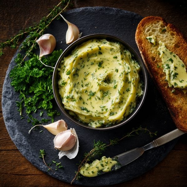 Garlic Herb Cannabutter - professional food photography | BMWO