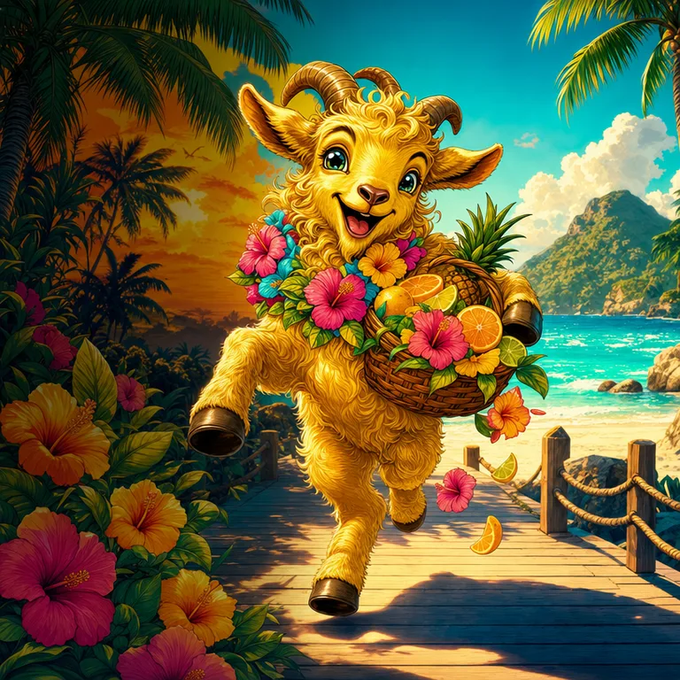 Golden Goat strain art