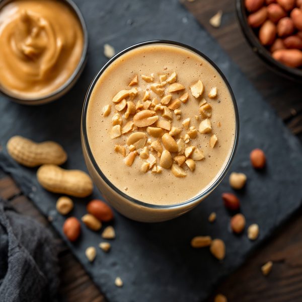 Peanut Butter and Almond Milk Smoothie - professional food photography | BMWO