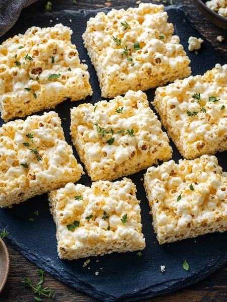 Popcorn Marshmallow Bars - professional food photography | BMWO