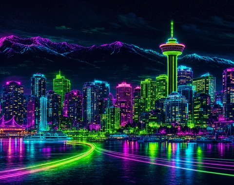 Vancouver neon art
