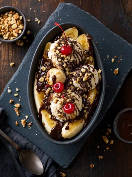 Vegan Banana Sundae - professional food photography | BMWO