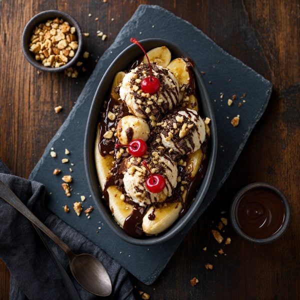 Vegan Banana Sundae - professional food photography | BMWO