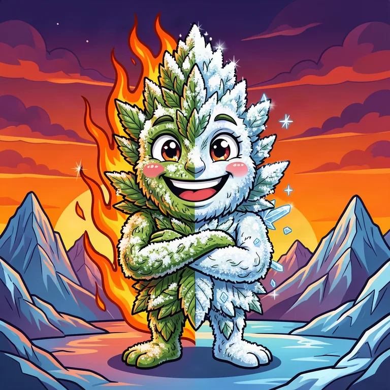 White Fire OG strain art