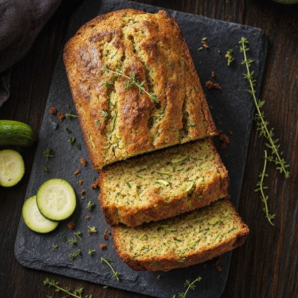 Zucchini Bread with -flour - professional food photography | BMWO
