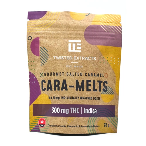 Gourmet Salted Cara-Melts 300mg &#8211; Indica &#8211; Twisted Extracts